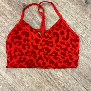 Balance athletica red leopard print